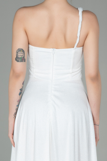 Robe de Soirée Longue Blanc ABU2834