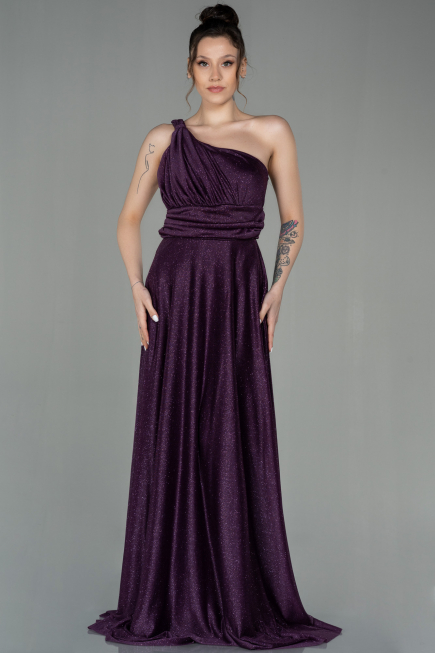 Robe de Soirée Longue Violet ABU2834