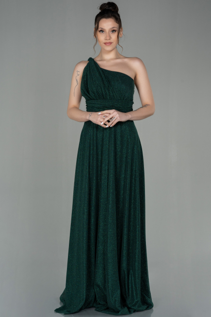 Robe de Soirée Longue Émeraude ABU2834