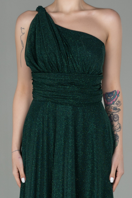 Robe de Soirée Longue Émeraude ABU2834