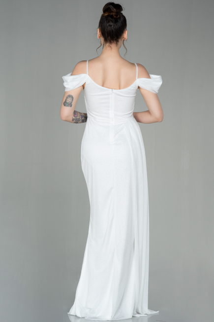 Robe de Soirée Longue Blanc ABU2835