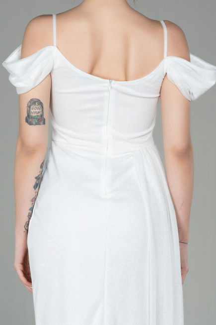 Robe de Soirée Longue Blanc ABU2835