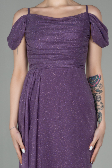Robe de Soirée Longue Lavande ABU2835