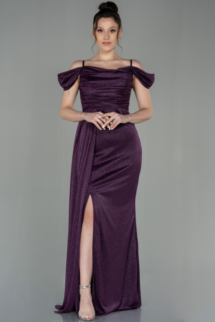 Robe de Soirée Longue Violet ABU2835
