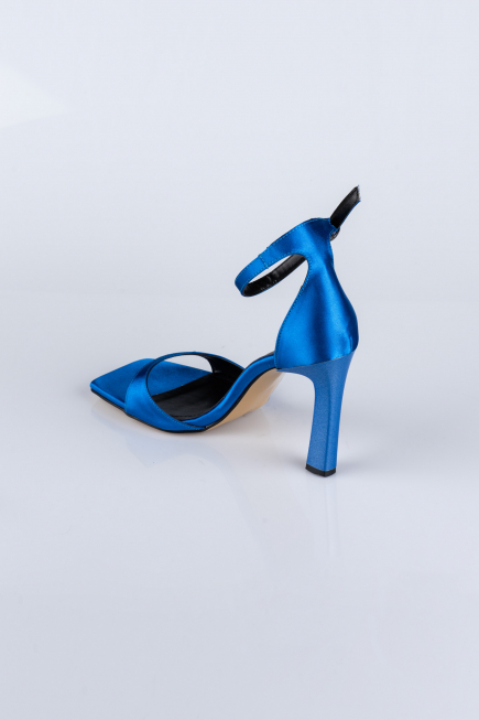 Chaussure de soirée Satin Bleu Saxe AB700