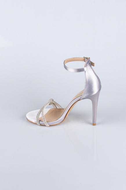 Chaussure de soirée Satin Argent ABS1915
