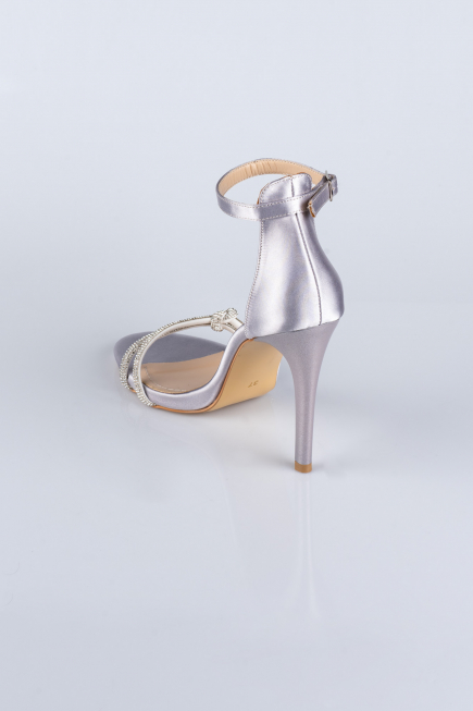 Chaussure de soirée Satin Argent ABS1915