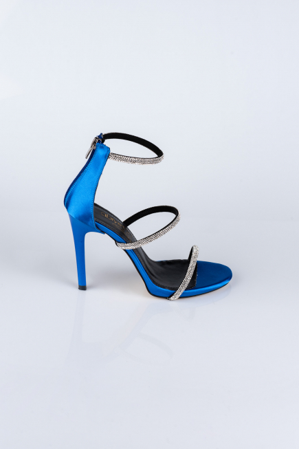 Chaussure de soirée Satin Bleu Saxe ABS2001