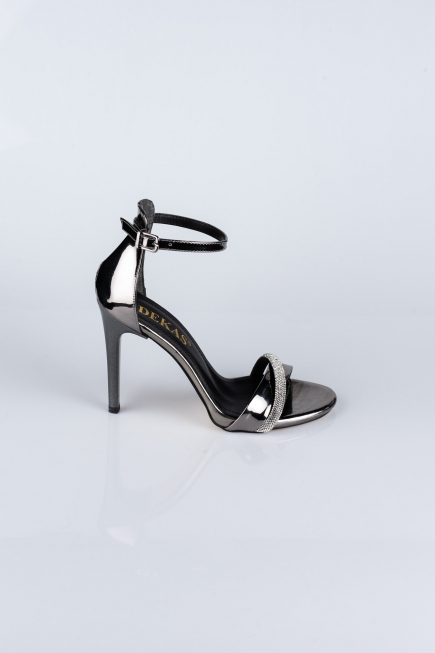 Chaussure de soirée Cuir Verni Platine AB702