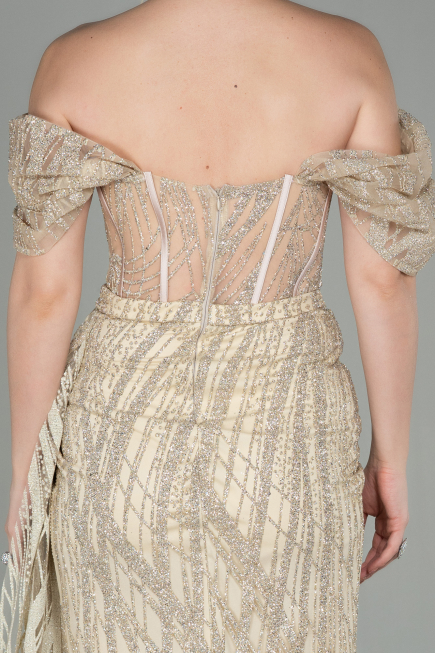Robe De Soirée Longue Or ABU2706