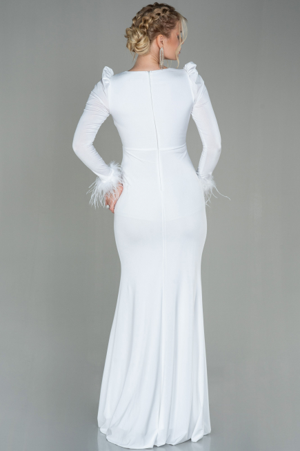 Robe De Soirée Longue Blanc ABU2804
