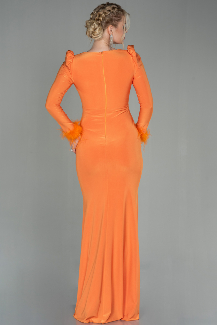 Robe De Soirée Longue Orange ABU2804