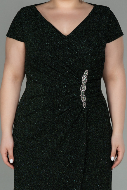 Robe de Soirée Grande Taille Longue Émeraude ABU2870