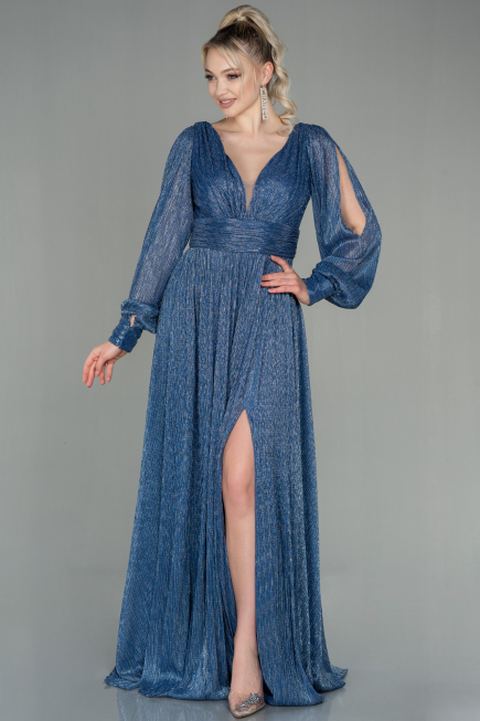 Robe de Soirée Longue Indigo ABU2905