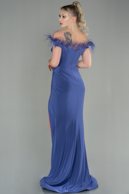 Robe de Soirée Longue Lilas ABU2906