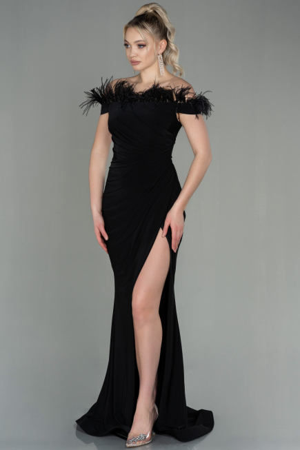 Robe de Soirée Longue Noir ABU2906