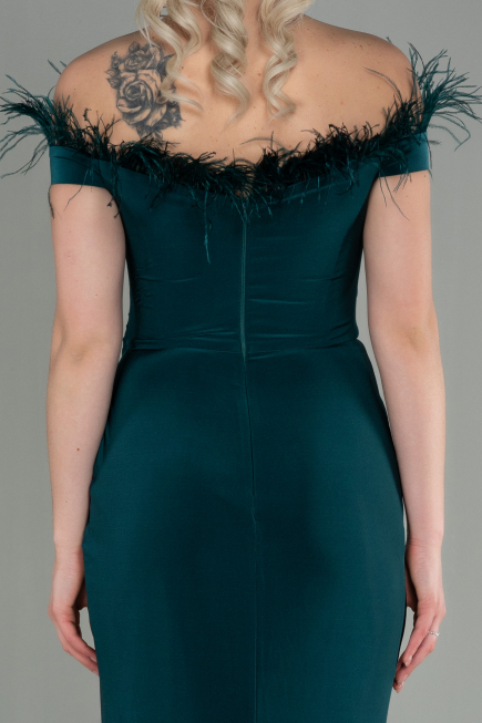 Robe de Soirée Longue Émeraude ABU2906