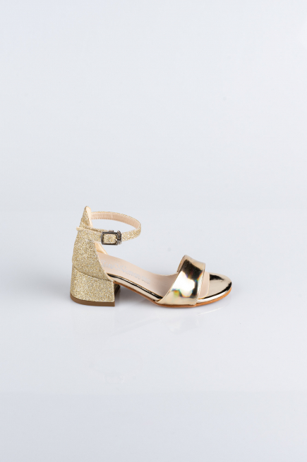 Chaussure D’enfant Avec Mirroir Or SE768