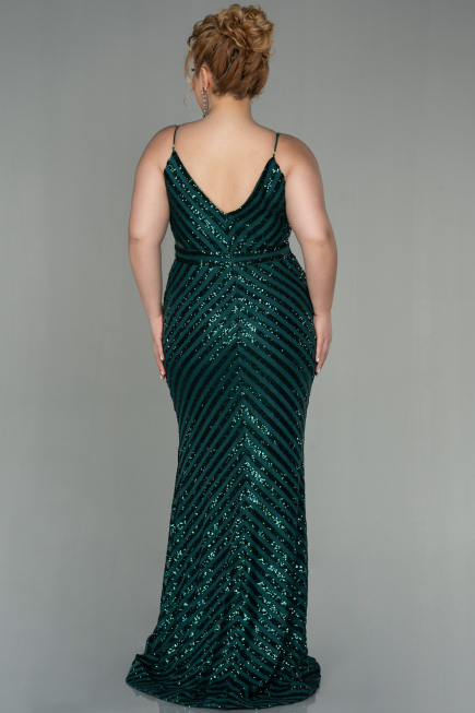 Robe de Soirée Grande Taille Longue Émeraude ABU1661