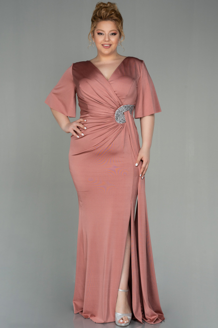 Robe Grande Taille Longue Pelure D'oignon ABU2441