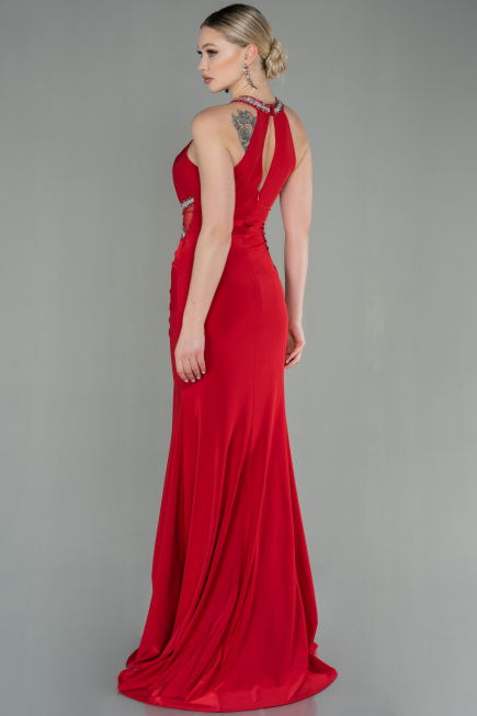 Robe Queue de Poisson Longue Rouge ABU2940
