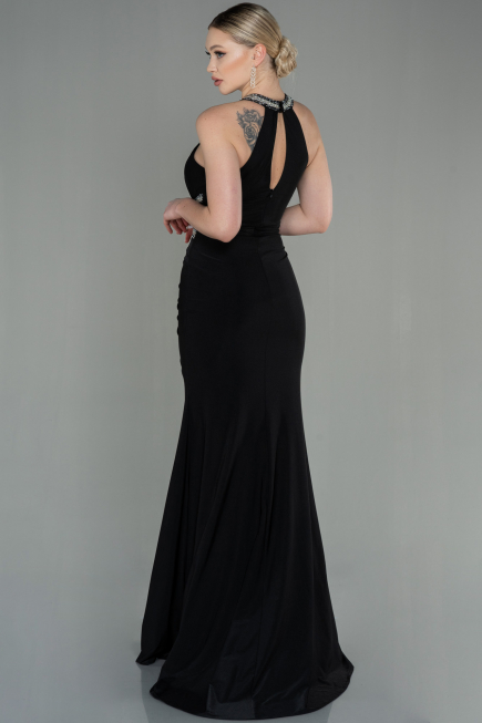 Robe Queue de Poisson Longue Noir ABU2940