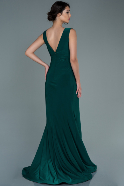 Robe de Soirée Longue Émeraude ABU2702