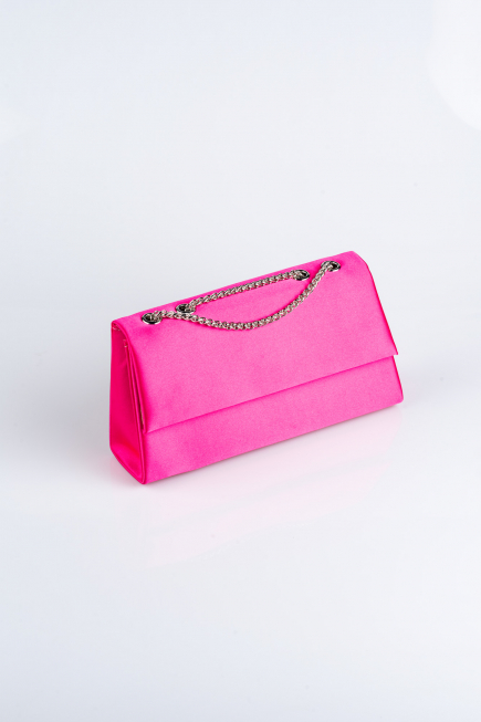 Sac de Soirée Luxe Satin Fushia SH818