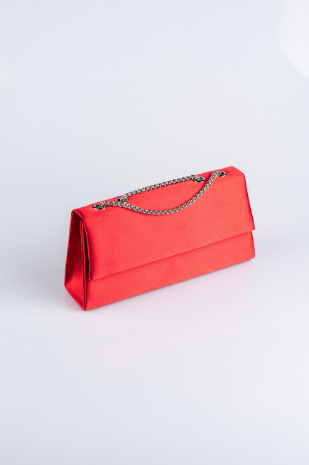 Sac de Soirée Luxe Satin Rouge SH818
