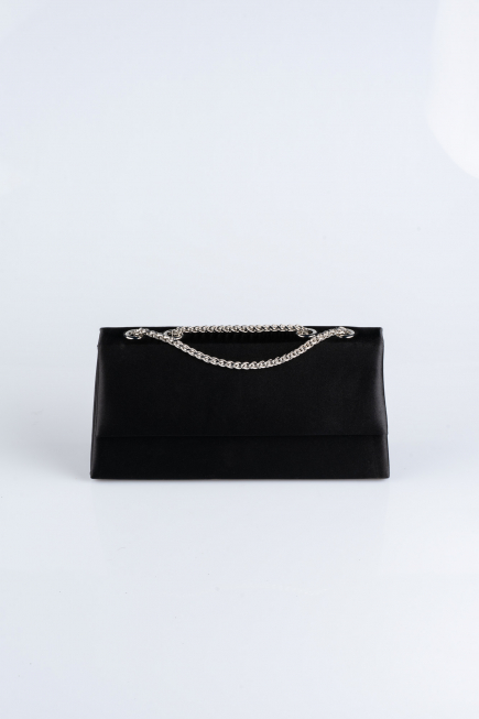 Sac de Soirée Luxe Satin Noir SH818