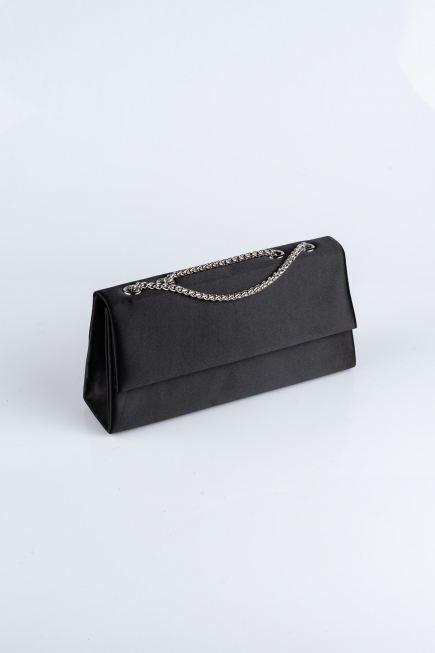 Sac de Soirée Luxe Satin Noir SH818