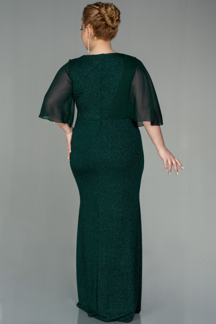 Robe de Soirée Grande Taille Longue Émeraude ABU2857