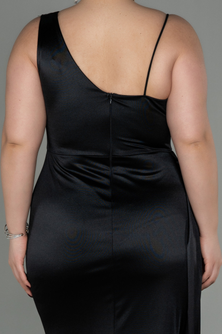 Robe Grande Taille Longue Noir ABU2932