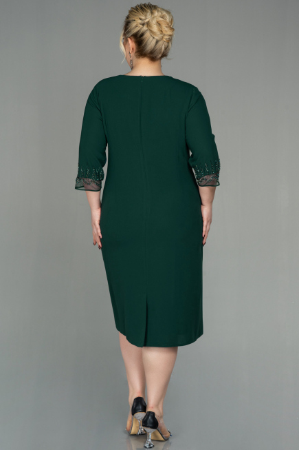Robe Grande Taille Midi Émeraude ABK1622