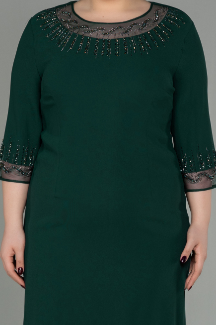 Robe Grande Taille Midi Émeraude ABK1622