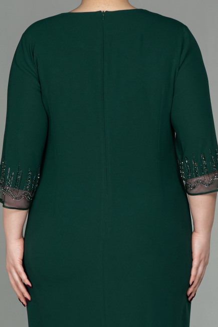 Robe Grande Taille Midi Émeraude ABK1622