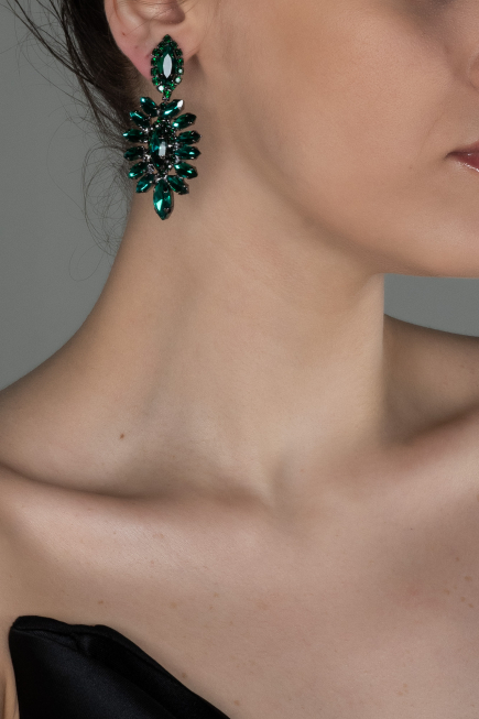 Boucle d'Oreille Émeraude UK528