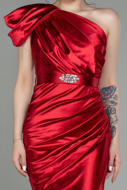 Robe de Soirée Longue Rouge ABU2982