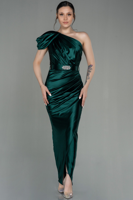 Robe de Soirée Longue Émeraude ABU2982