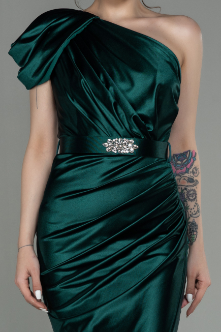 Robe de Soirée Longue Émeraude ABU2982