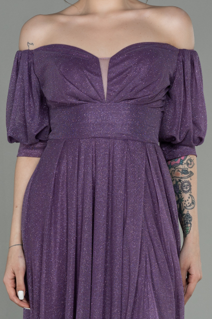Robe de Soirée Longue Lavande ABU2983