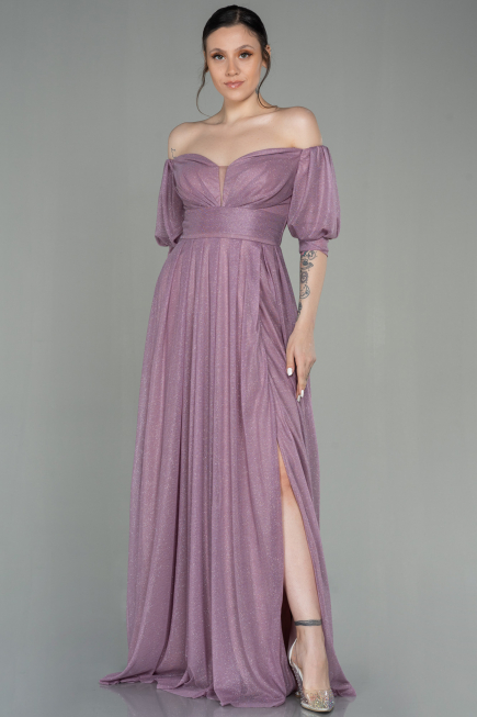 Robe de Soirée Longue Lilas ABU2983