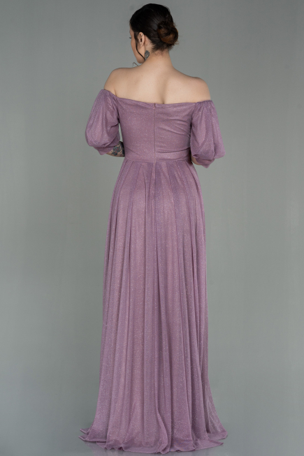 Robe de Soirée Longue Lilas ABU2983