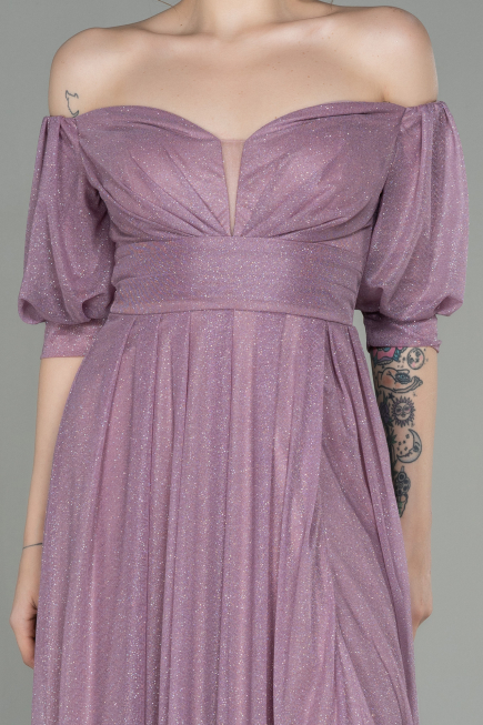 Robe de Soirée Longue Lilas ABU2983