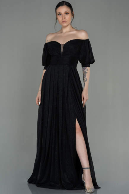 Robe de Soirée Longue Noir ABU2983