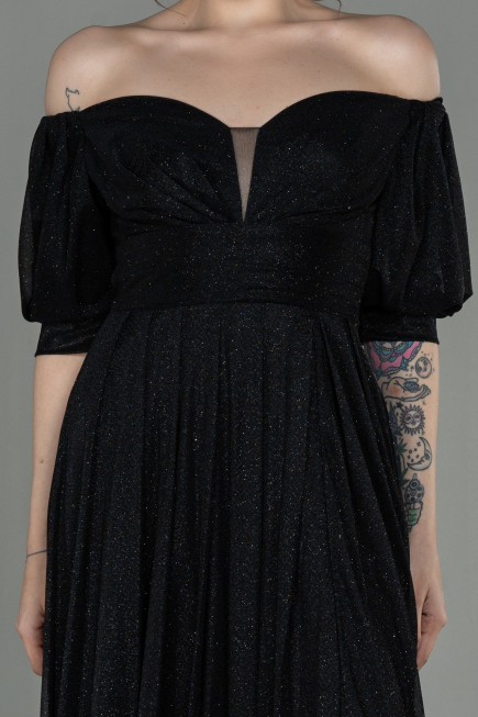Robe de Soirée Longue Noir ABU2983