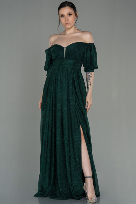 Robe de Soirée Longue Émeraude ABU2983