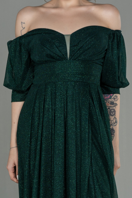 Robe de Soirée Longue Émeraude ABU2983