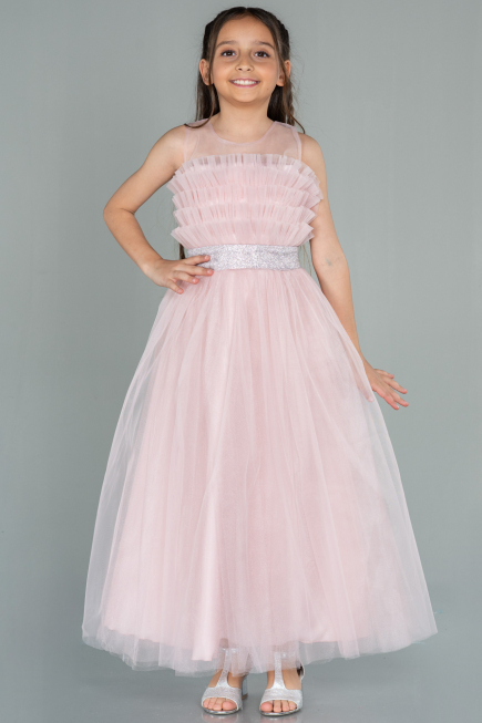 Robe de Soirée Enfants Longue Poudre ABU3032
