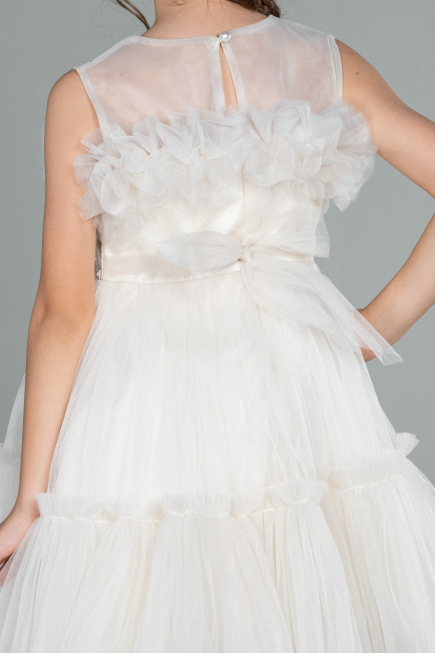 Robe de Soirée Enfants Courte Cappuccino ABK1707